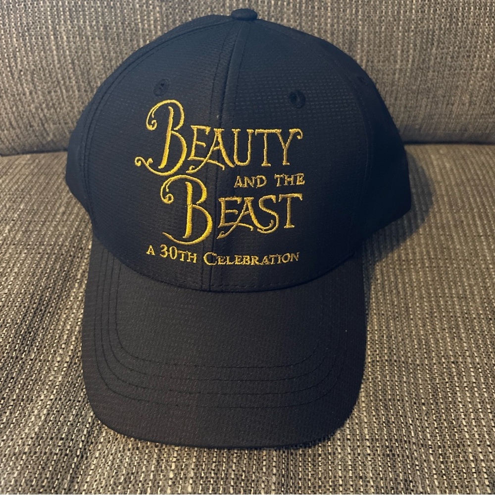 Disney Beauty & The Beast A 30th Celebration Crew Black Hat Cap Halloween